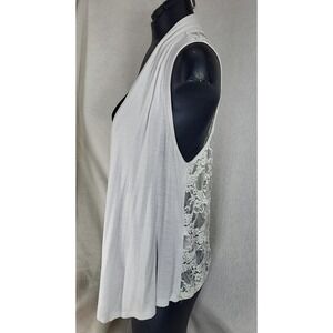 Twenty‎ One Lace Boho Tunic Vest Top Women's Small Cream Coquette Boho Fairy